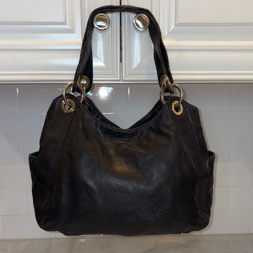 Michael Kors Bag Purse Handbag Leather Ludlow Drawstring Hobo Shoulder Bag - Picture 4 of 16